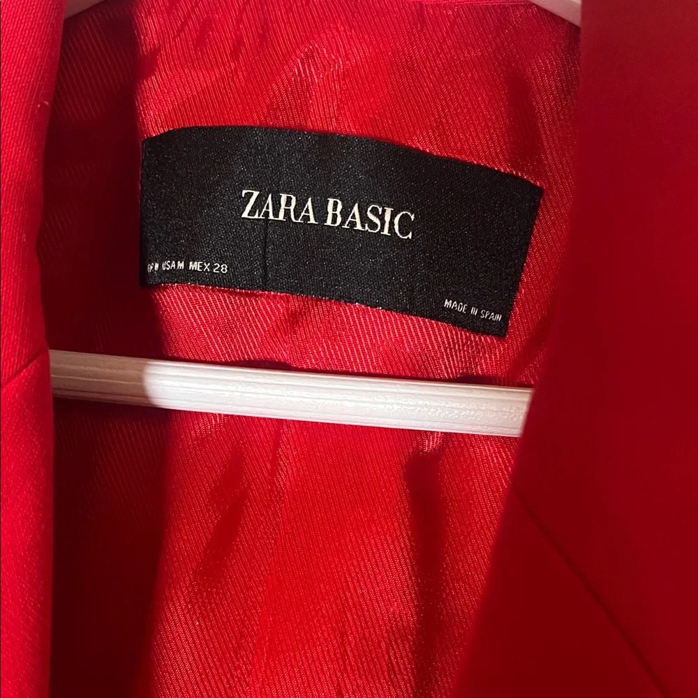 Zara Bold Scarlet Blazer - Picture 3 of 5